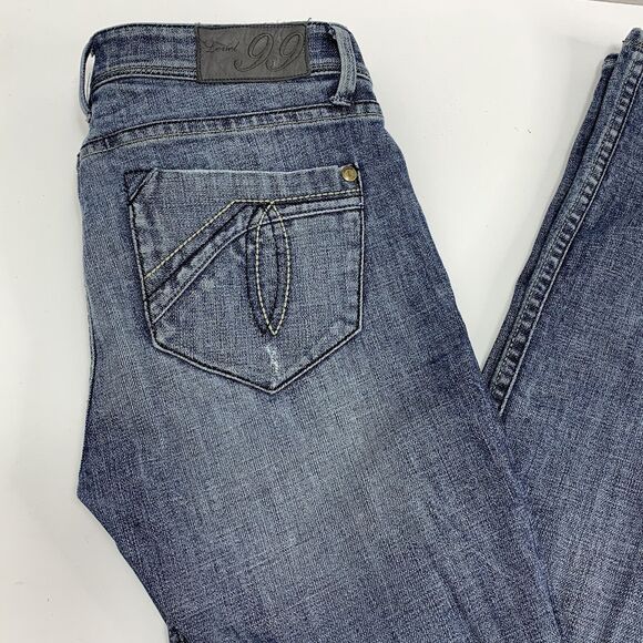 Anthropologie Level 99 skinny Jeans Size 26 / 33 Tall 5 pocket distressed - Picture 2 of 8